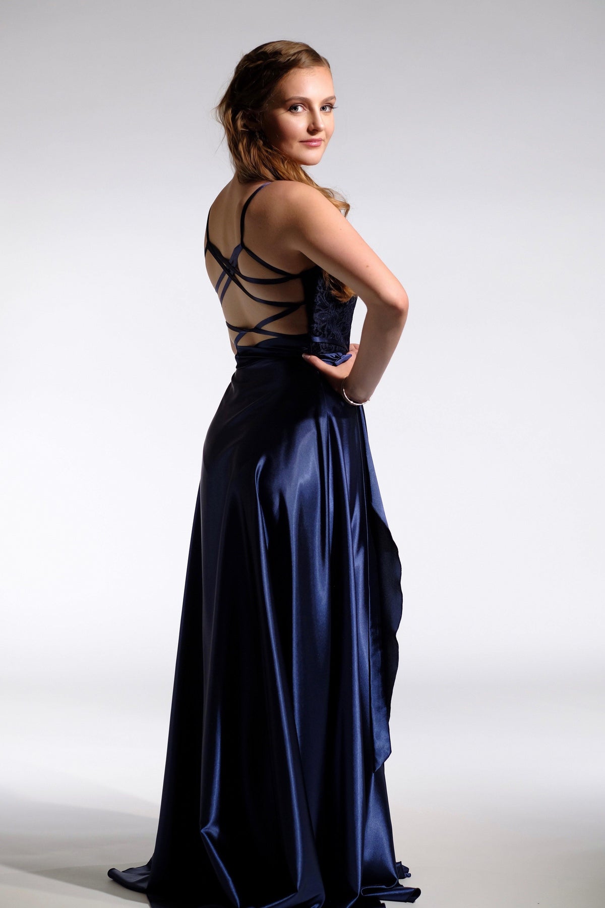 Kathryn Bridesmaid Dress -Bridesmaids & Formal - bridesmaids -formal -Navy- Melanie Jayne