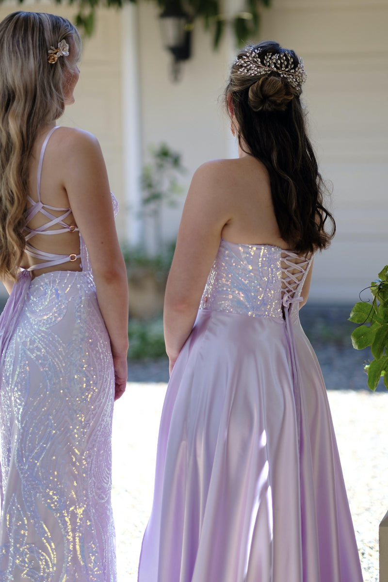 Kalique Stardust Formal Dress -Bridesmaids & Formal - bridesmaids -formal -lilac- Melanie Jayne