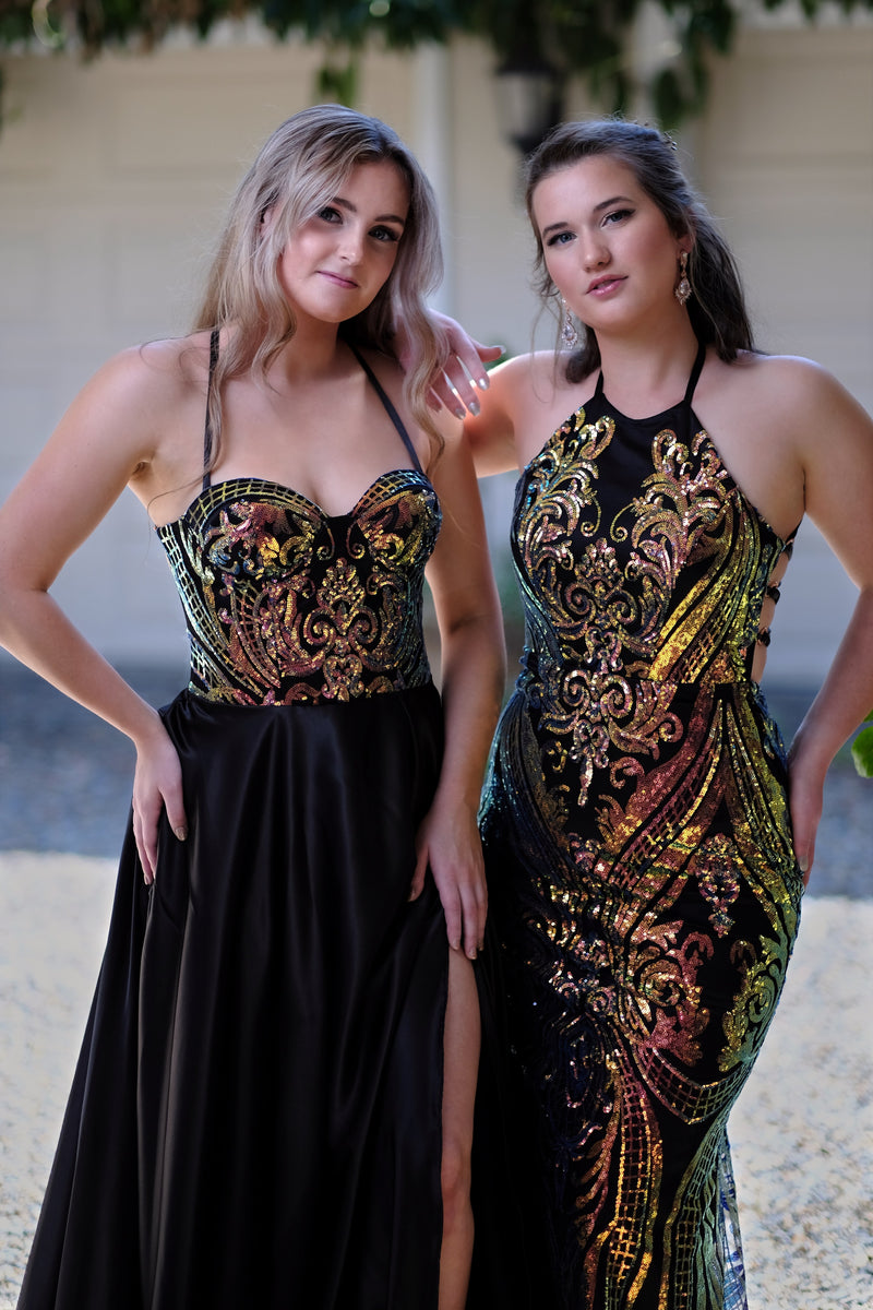 Mia Nebula Formal Dress -Bridesmaids & Formal - Black -bridesmaids -formal- Melanie Jayne