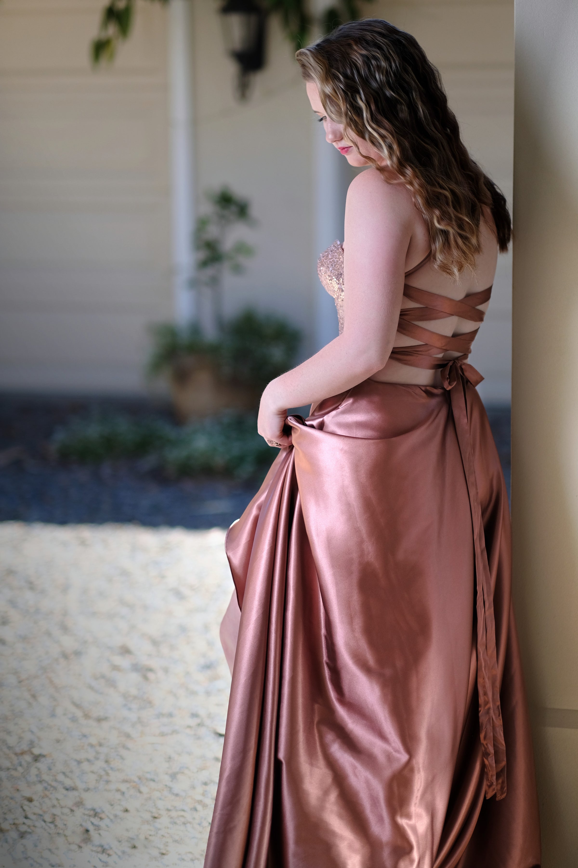 Mia Rose Gold Formal Dress -Bridesmaids & Formal - bridesmaids -Champagne -formal- Melanie Jayne