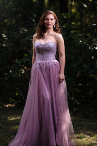Olympia French Pink -Formal Dresses - formal -formal dress -French pink- Melanie Jayne