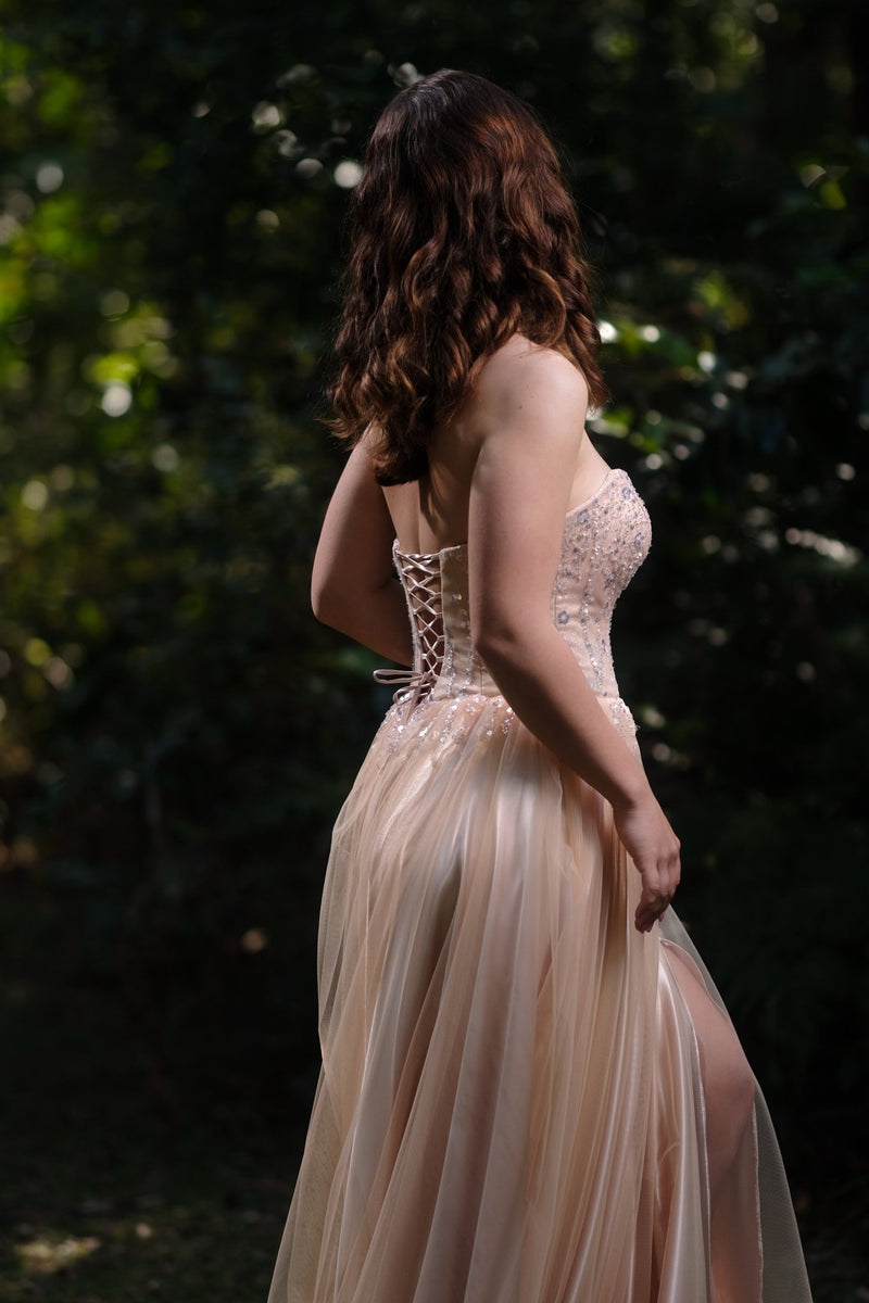 Olympia Sand -Formal Dresses - Champagne -formal -formal dress- Melanie Jayne