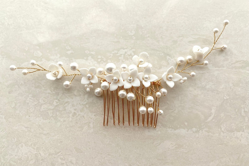 Pixie hairpiece -Bridal Jewellery - bridal jewellery -jewellery -- Melanie Jayne