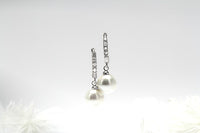 Pearl Silver Earrings -Earrings - Accessories -jewellery -- Melanie Jayne