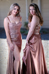 Stella Rose Gold Formal Dress -Bridesmaids & Formal - bridesmaids -formal -rose gold- Melanie Jayne