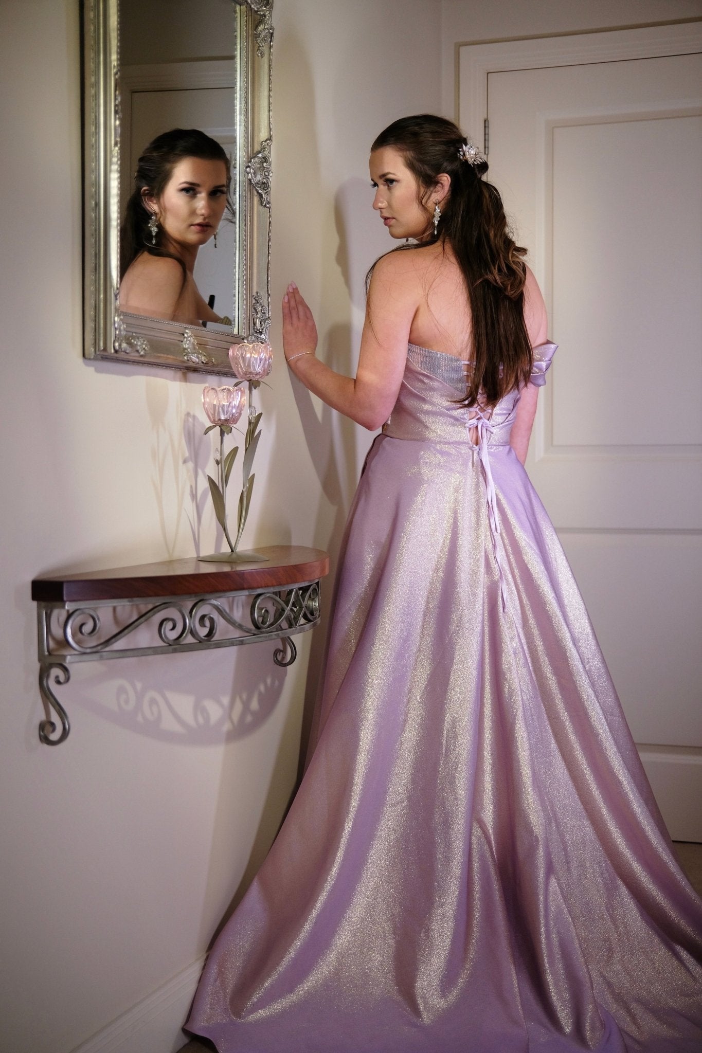 Light Purple With Hint of Gold Corset, Aurora, Victorian